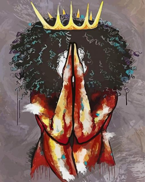 Artistic Black Queen Diamond Paintings