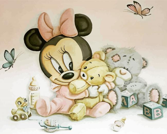 Baby Minnie Mouse Diamond Paintings