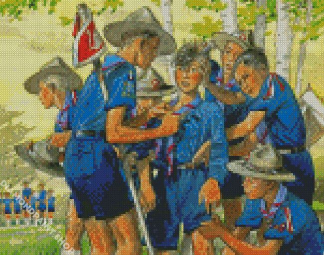 Boy Scouts Art Diamond Paintings