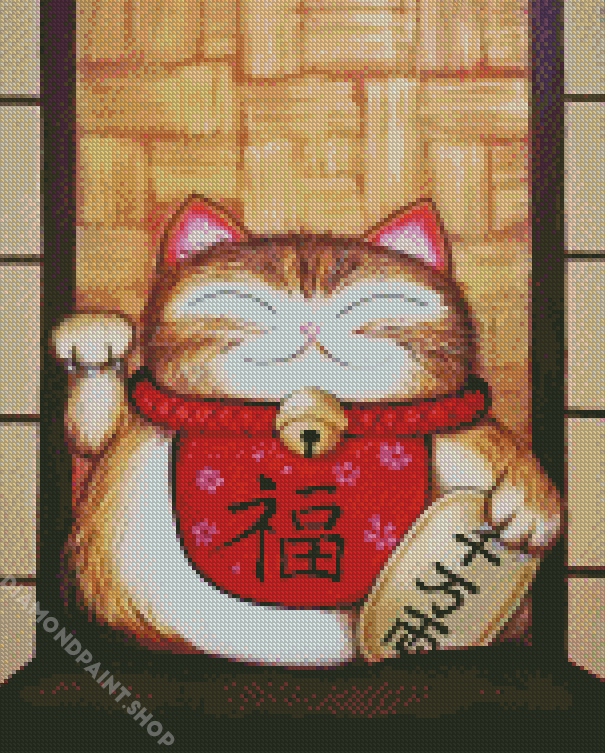 Chinese Lucky Cat Diamond Paintings