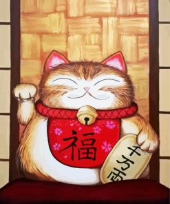 Chinese Lucky Cat Diamond Paintings