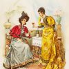 Women Drinking Wine Diamond Paintings
