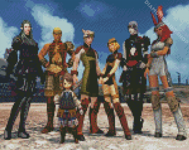 Final Fantasy Xiv Game Diamond Paintings