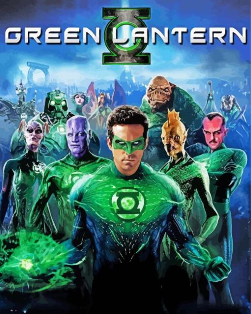 Green Lantern Poster Diamond Paintings
