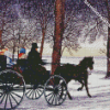 Horse Carriage Art Diamond Paintings