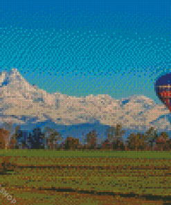 Air Ballons In Mountains Diamond Paintings