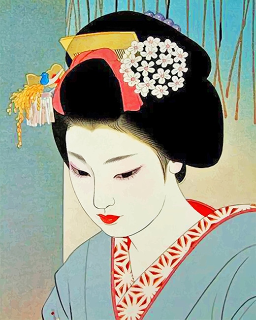 Japanese Woman Diamond Paintings