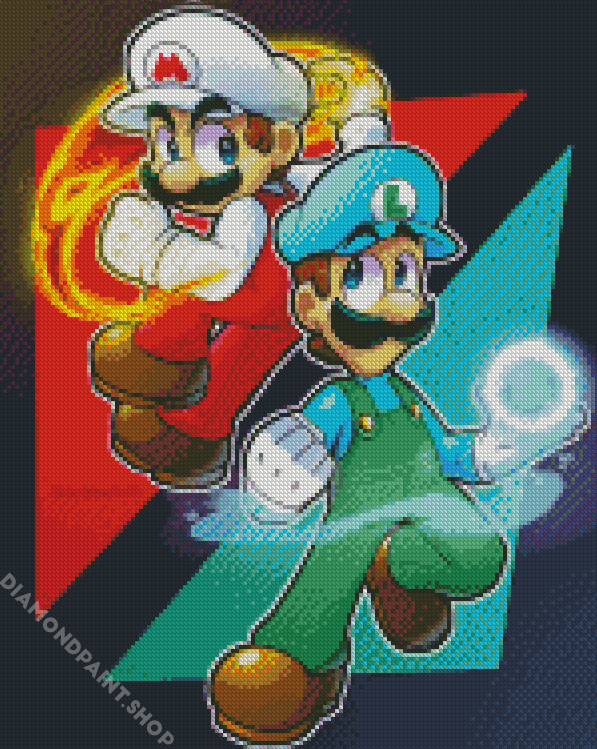 Mario And Lugi Diamond Paintings