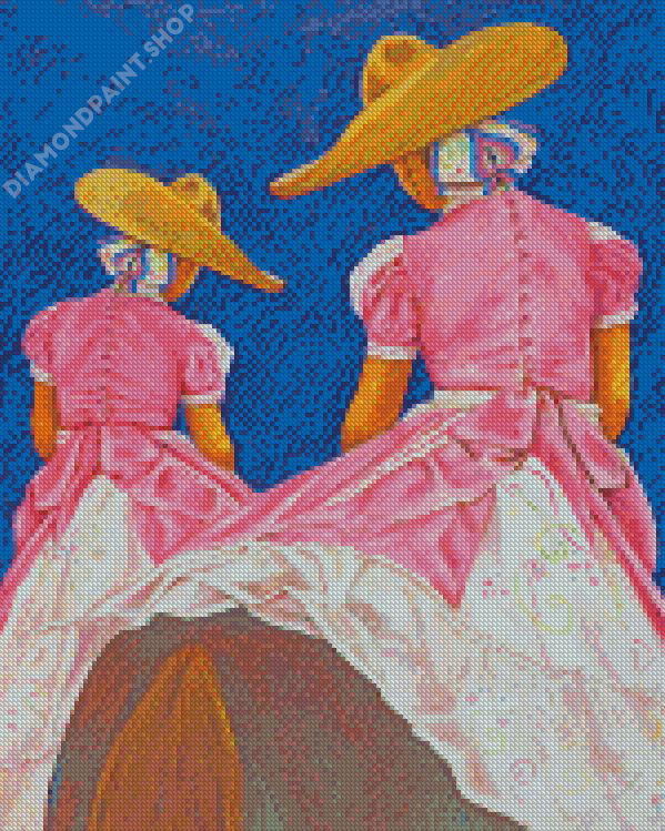 Mexican Lady And Kid Diamond Paintings