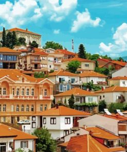 Ohrid Buildings Diamond Paintings