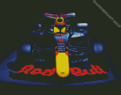 Red Bull Race Car Diamond Paintings