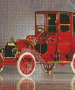 Red Ford Model Diamond Paintings