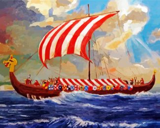 Viking Longboat Diamond Paintings