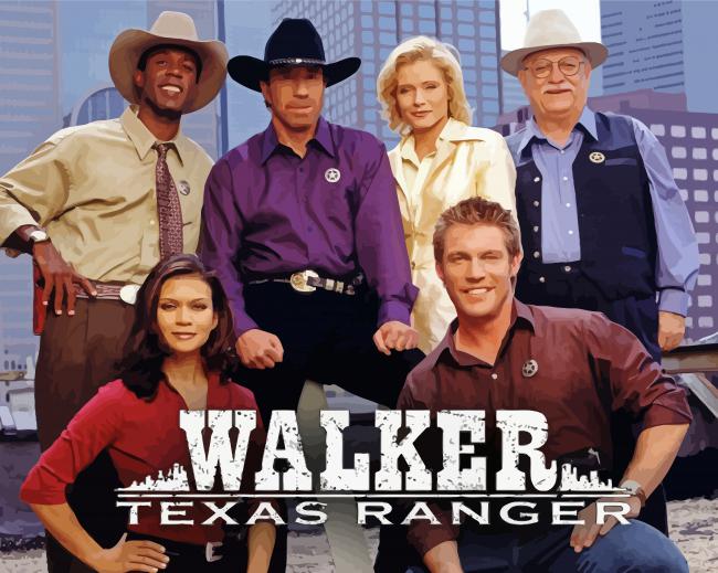 Walker Texas Ranger Poster Diamond Paintings