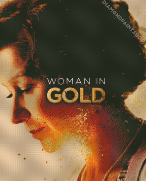 Woman In Gold Poster Diamond Paintings