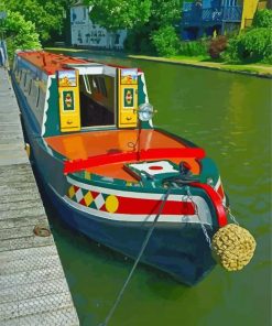 Canal Boat Diamond Paintings