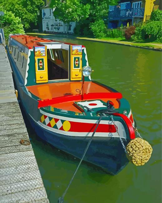 Canal Boat Diamond Paintings