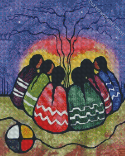 Native Women Art Diamond Paintings