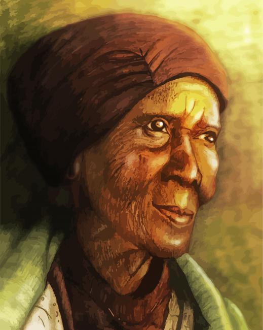 Older Black Woman Diamond Paintings