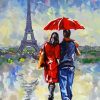 Couple In Paris Diamond Paintings