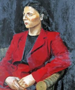 Woman In Red Coat Diamond Paintings