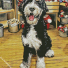 Bernedoodle Puppy Diamond Paintings