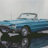 Blue Thunderbird Car Diamond Paintings