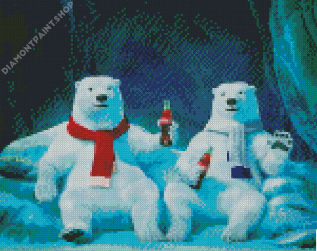 Coca Cola Bears Diamond Paintings
