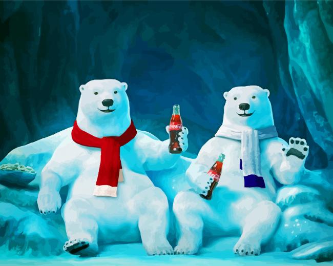 Coca Cola Bears Diamond Paintings