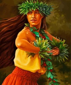 Hawaiian Hula Woman Diamond Paintings