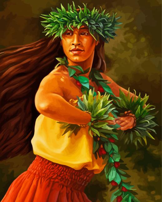 Hawaiian Hula Woman Diamond Paintings