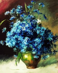 Issac Levitan Cornflowers Diamond Paintings