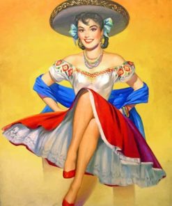 Mexican Lady Diamond Paintings