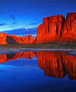 Moab Landscape Reflection Diamond Paintings