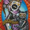 Skull Lady And Kitty Diamond Paintings