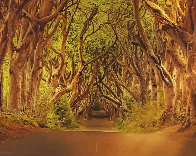 Game Of Thrones Trees Road Diamond Paintings