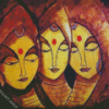 Abstract Indian Diamond Paintings