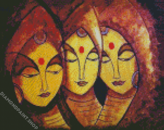 Abstract Indian Diamond Paintings