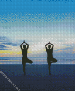 Yoga Body Silhouette Diamond Paintings