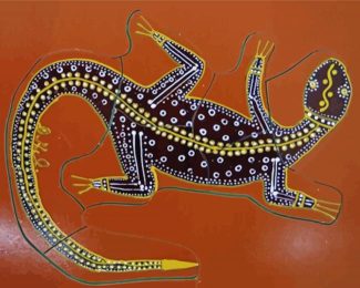 Aboriginal Goanna Art Diamond Paintings