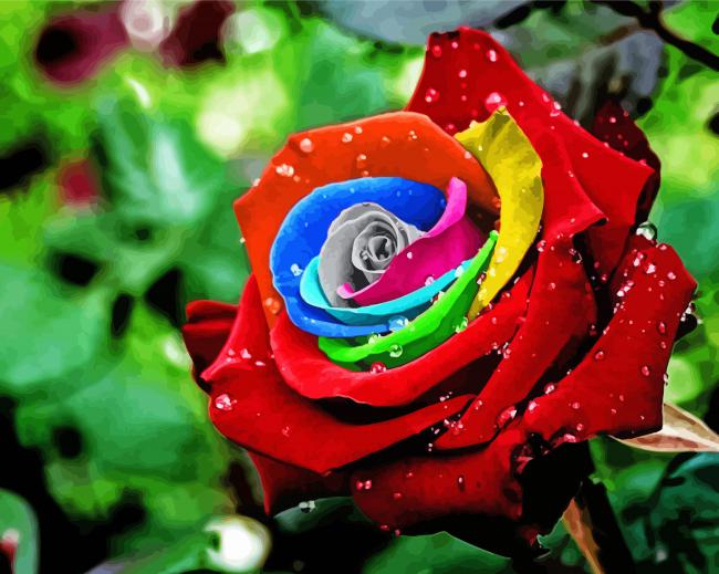 Colorful Rose Diamond Paintings