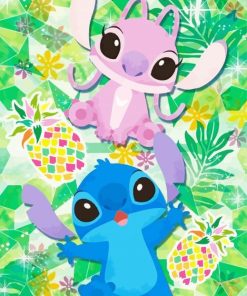 Stitch And Angel Characters Diamond Paintings