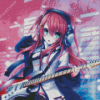 Anime Girl With Electric Guitar Diamond Paintings