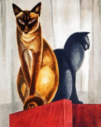 Art Deco Cats Diamond Paintings