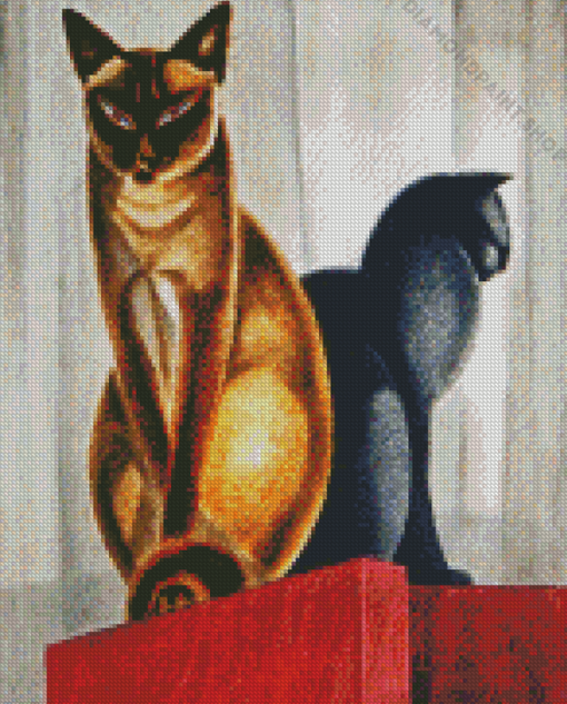 Art Deco Cats Diamond Paintings