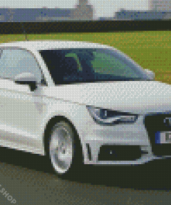 White Audi A1 Diamond Paintings