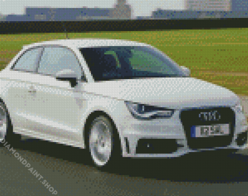 White Audi A1 Diamond Paintings