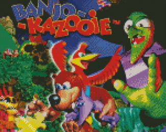 Banjo And Kazooie Game Diamond Paintings