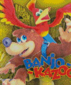Banjo And Kazooie Poster Diamond Paintings