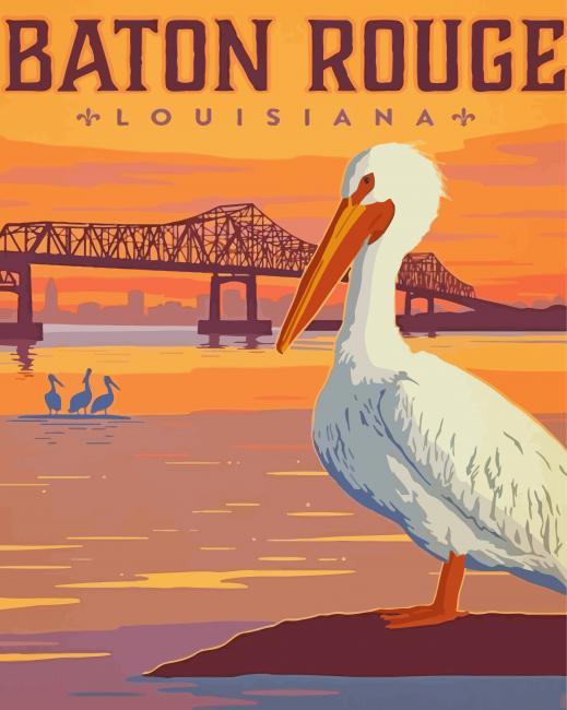 Baton Rouge Poster Diamond Paintings